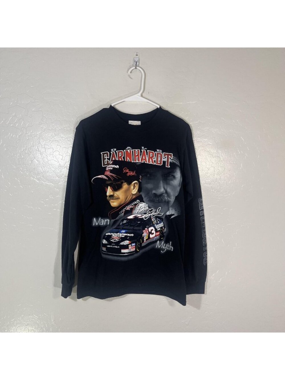 Dale Earnhardt Shirt Mens Small Black NASCAR Chase Authentics Intimidator #3